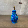 Raymor Blue Ceramic Lamp - Italy Circa 1960