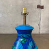 Raymor Blue Ceramic Lamp - Italy Circa 1960