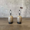 Pair of Faux Shagreen Lamps