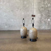 Pair of Faux Shagreen Lamps