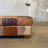 Leather Patchwork Coffee Table / Ottoman