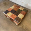 Leather Patchwork Coffee Table / Ottoman