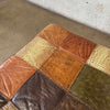 Leather Patchwork Coffee Table / Ottoman