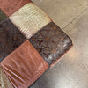 Leather Patchwork Coffee Table / Ottoman