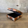 Leather Patchwork Coffee Table / Ottoman