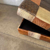 Leather Patchwork Coffee Table / Ottoman