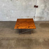 Geometric Steel & Wood Coffee Table