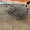 Geometric Steel & Wood Coffee Table