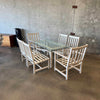 Modern Woodard Outdoor Patio Dining Set Table & Six Chairs