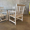 Modern Woodard Outdoor Patio Dining Set Table & Six Chairs