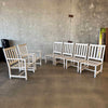 Modern Woodard Outdoor Patio Dining Set Table & Six Chairs