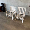 Pair Modern Outdoor Patio Armchairs By Woodward