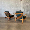 Mid Century Modern Pair of Swedish Lounge Chairs by Folke Ohlsson