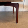 Vintage Tavertine Coffee Table with Walnut Base