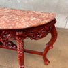 Marble Top Carved Console