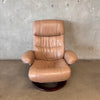 Lane Leather Recliner and Ottoman