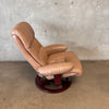 Lane Leather Recliner and Ottoman