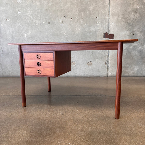 Vintage Hans Olsen Teak Writing Desk, 1960s