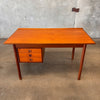 Vintage Hans Olsen Teak Writing Desk, 1960s