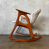 Vintage Mid Century Danish Modern Teak Rocking Chair