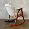 Vintage Mid Century Danish Modern Teak Rocking Chair