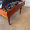 Mid Century Modern Low Tiled Tabled With Two Chairs