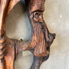 1980s Hand Carved Wood Wizard Sculpture