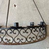 Vintage Spanish Wrought Iron Wall Candelabra