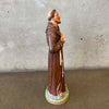 Vintage Catholic Saint Plaster Statue