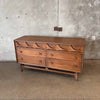 Mid Century Modern Walnut Credenza with Mirror