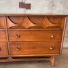 Mid Century Modern Walnut Credenza with Mirror