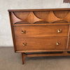 Mid Century Modern Walnut Credenza with Mirror