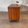 Mid Century Modern Walnut Credenza with Mirror