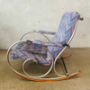 Mid Century Art Deco Biomorphic Rocking Chair By Woodard 1960's