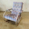 Mid Century Art Deco Biomorphic Rocking Chair By Woodard 1960's