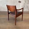 Vintage Solid Walnut Arm Chair By Gunlocke