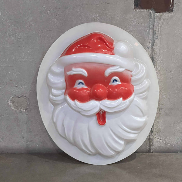 Vintage Blow Mold Santa Claus Face