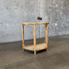 Vintage Rattan Console Table