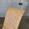 Mid Century Rattan & Bamboo Lounge Chair