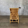 Mid Century Rattan & Bamboo Lounge Chair