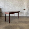 Mid Century Walnut Desk / Console Table C. 1960