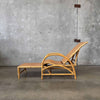 Mid Century Rattan & Bamboo Lounge Chair