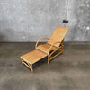 Mid Century Rattan & Bamboo Lounge Chair