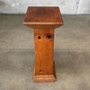 Arts & Crafts 1950s Antique Wooden Pedestal Plant Stand