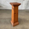 Arts & Crafts 1950s Antique Wooden Pedestal Plant Stand