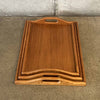 Set of Three Teak Serving Trays