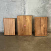 Set of Three Teak Serving Trays