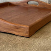 Single Vintage Teak Serving Tray