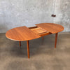 Vintage Danish Butterfly Leaf Teak Dining Table