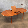 Vintage Danish Butterfly Leaf Teak Dining Table